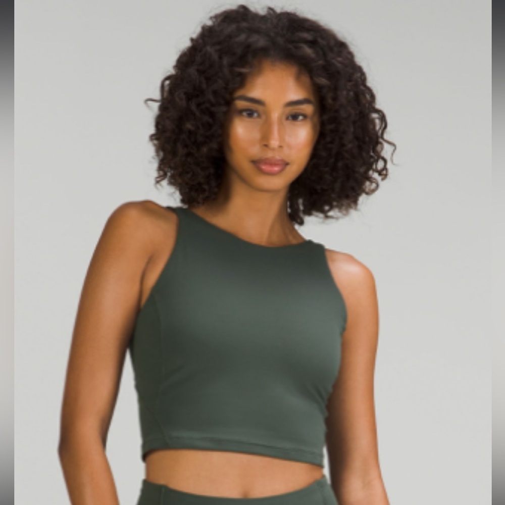 LuluLemon green sports bra/tank top size 6
